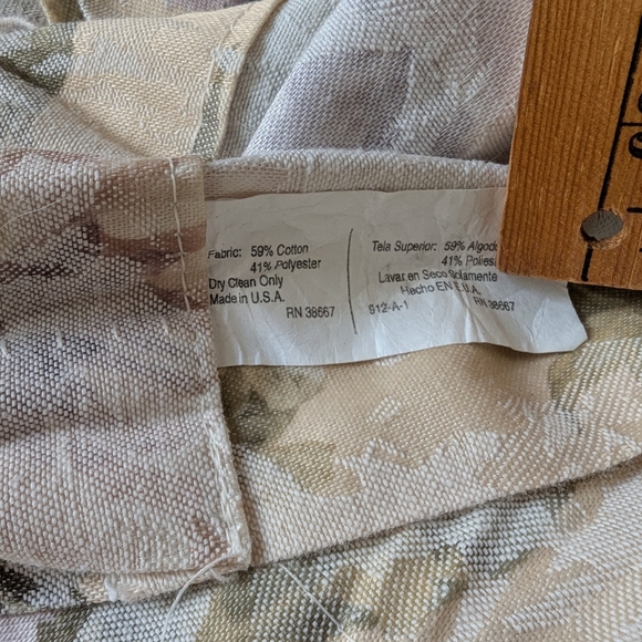 Vintage Floral Patterned Curtains Set Of 4 - Picture 5 of 6